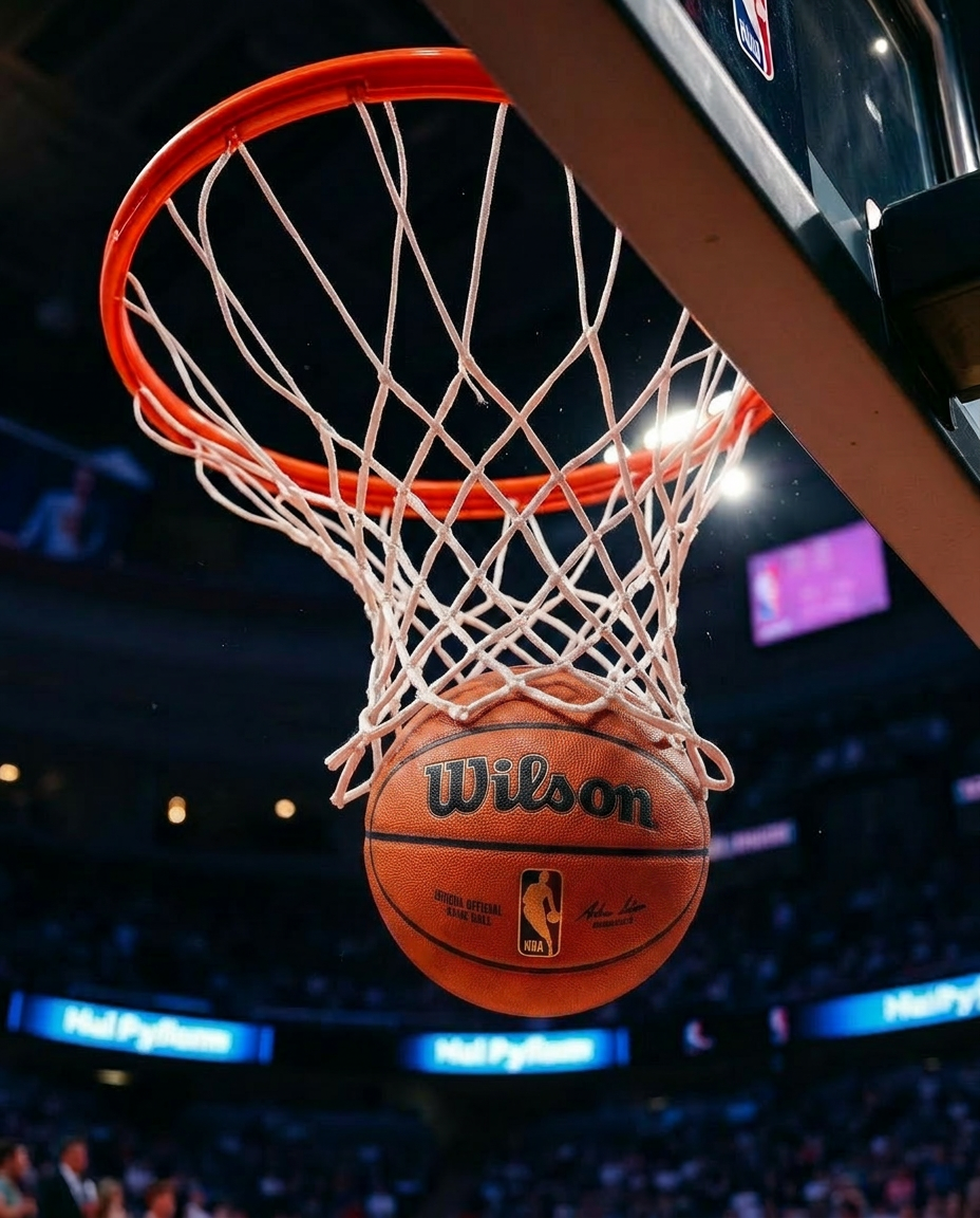Basketball through the net